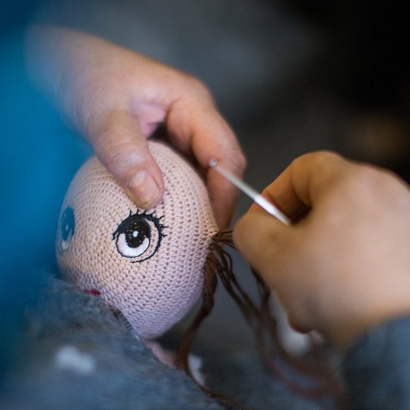 Antebies Handcrafted Organic Cotton Crochet Doll - Picture 4 of 7